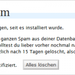 Akismet - Abgefangener Spam